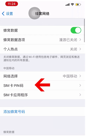 襄州苹果14维修网分享如何给iPhone14的SIM卡设置密码 