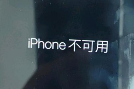 襄州苹果服务网点分享锁屏界面显示“iPhone 不可用”如何解决 